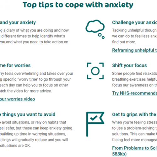 Anxiety top tips