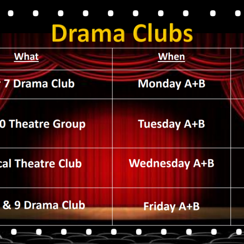 Drama Clubs 2024-25
