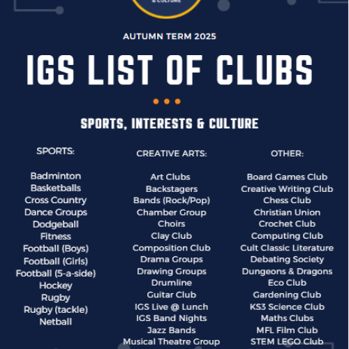 Autumn Clubs 2025