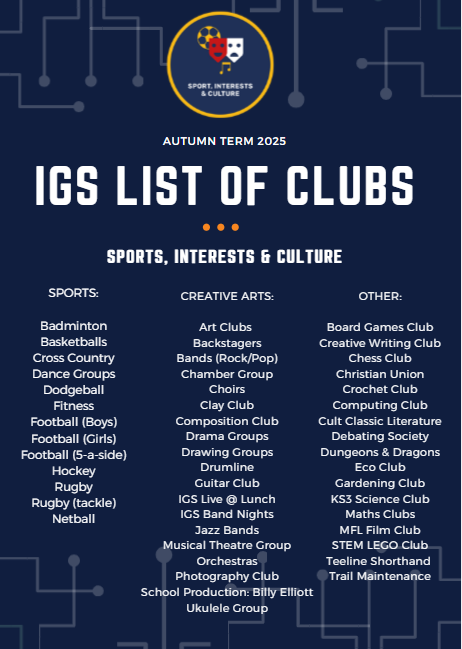 Autumn Clubs 2025